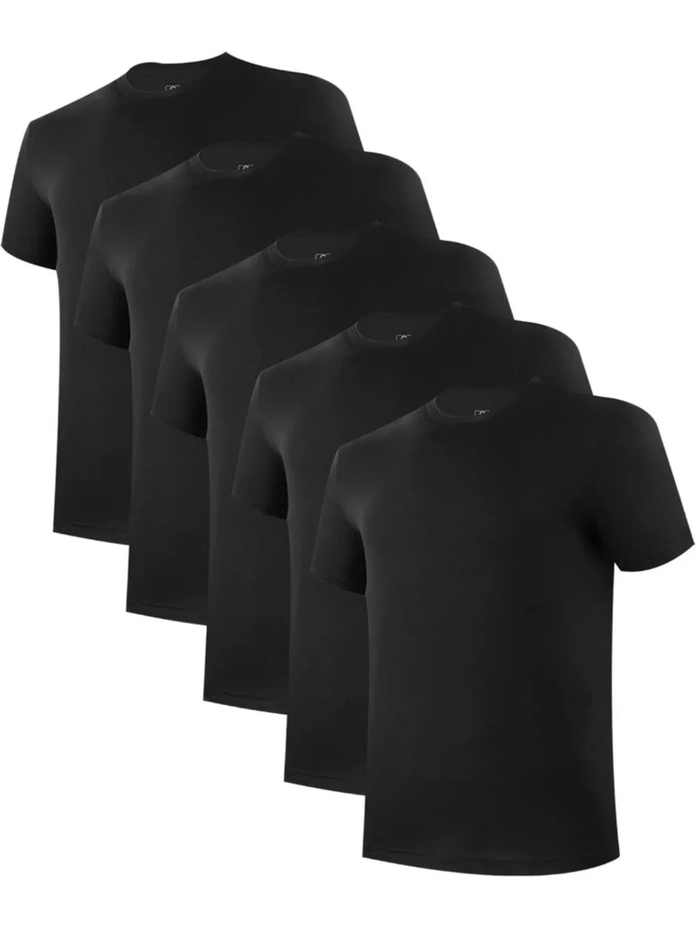 Soft Bamboo Cool Men's Undershirts Pack - Moisture-Wicking T-Shirts for Comfort
